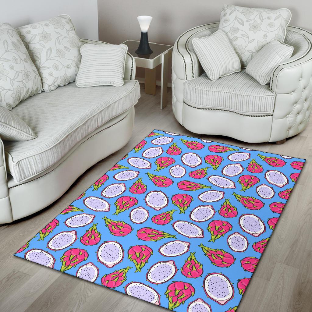 Dragonfruit Pattern Print Design DF04 Area Rugs