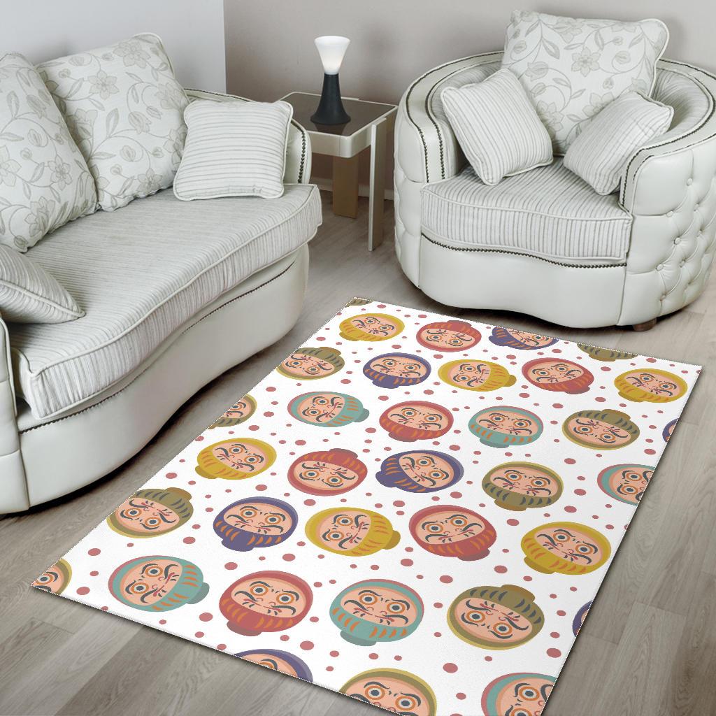 Daruma Dot Pattern Area Rug