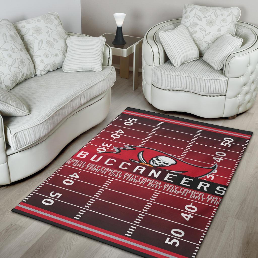 Buccaneers Football Field Area Rug