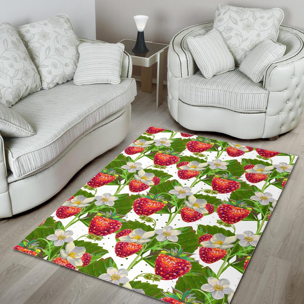 Strawberry Pattern Area Rug