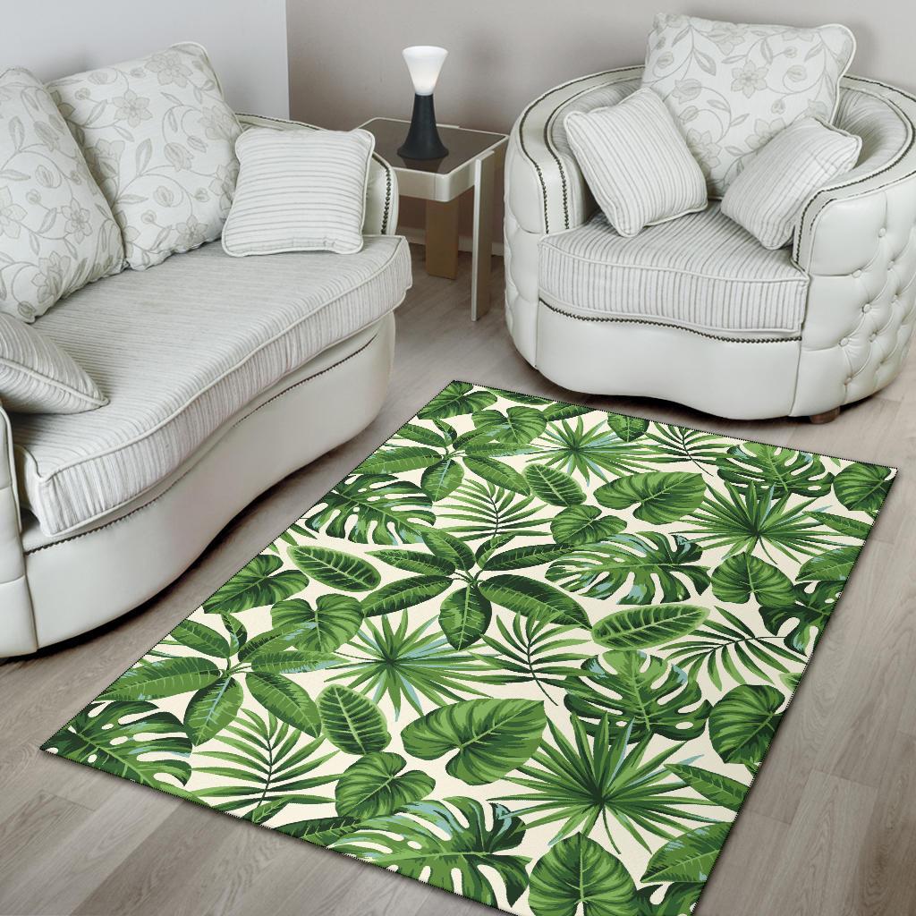 Tropical Flower Pattern Print Design TF013 Area Rugs
