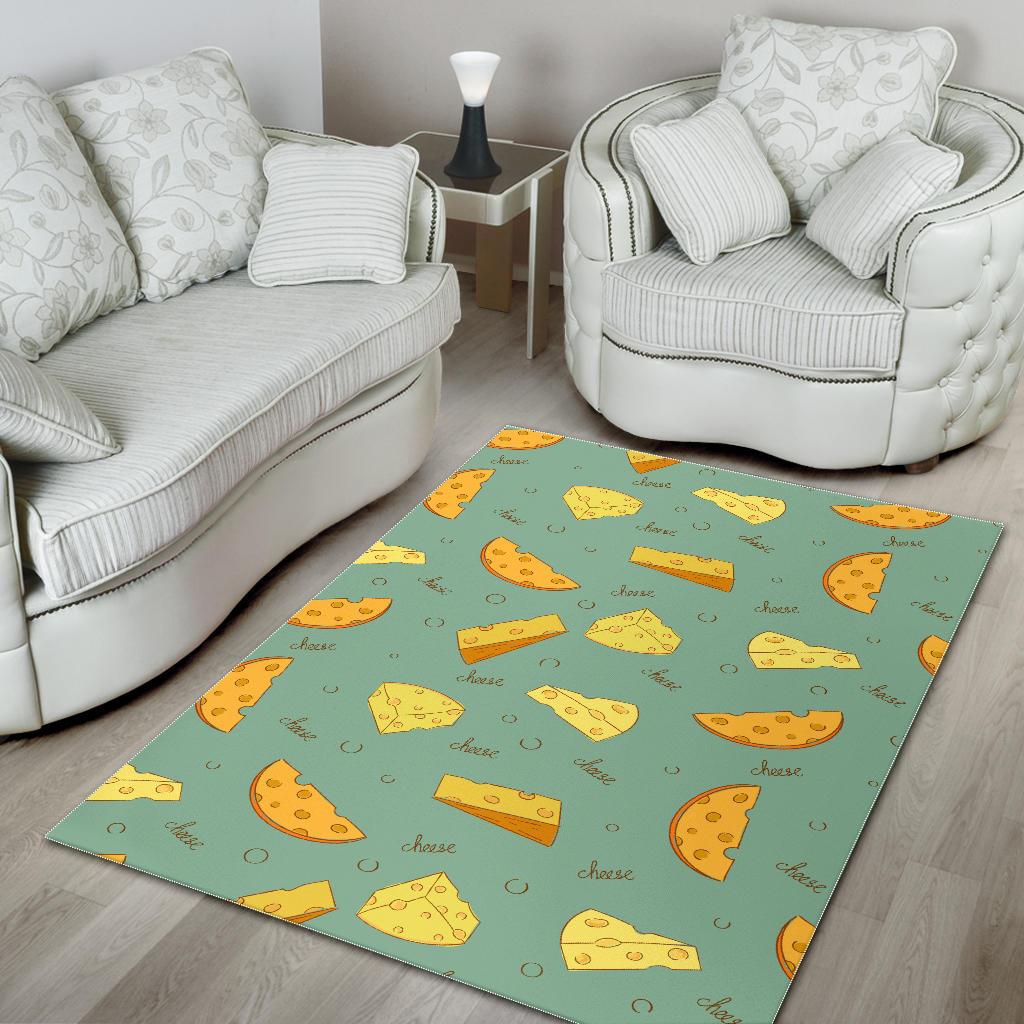 Cheese Pattern Background Area Rug