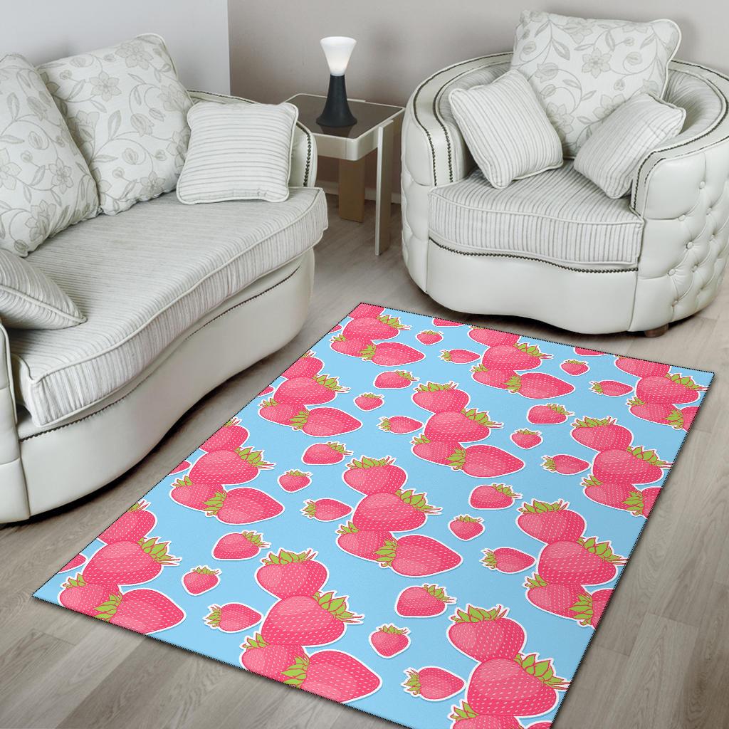Strawberry Pattern Print Design SB04 Area Rugs
