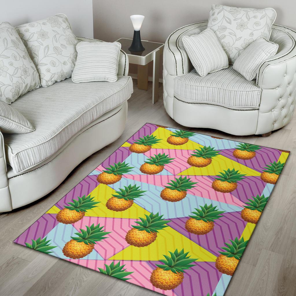 Pineapple Pattern Print Design PP05 Area Rugs