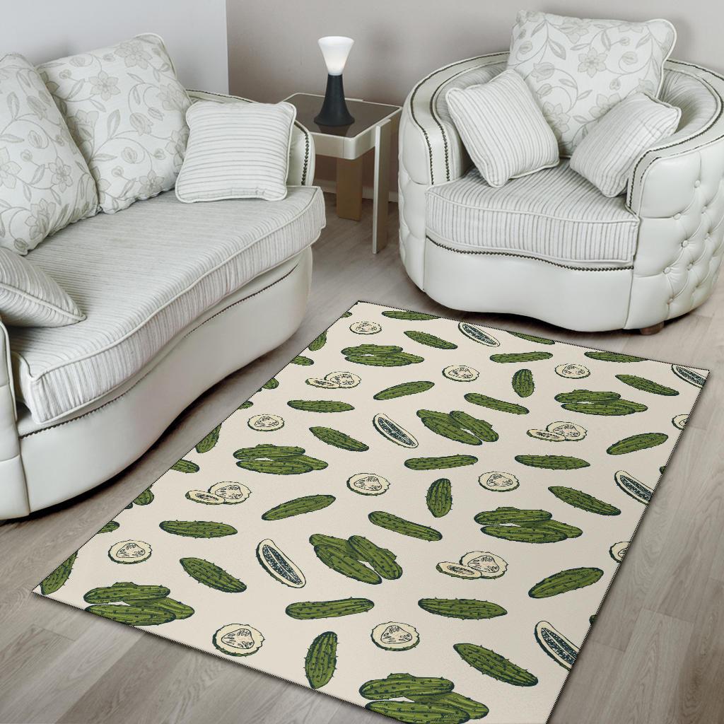 Cucumber Pattern Print Design CC05 Area Rugs
