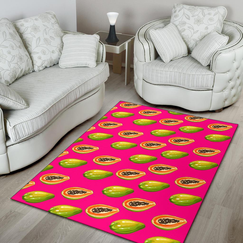 Papaya Pattern Print Design PP02 Area Rugs