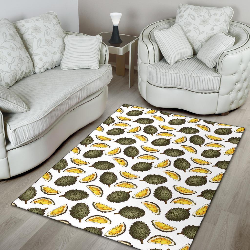 Durian Pattern Print Design DR03 Area Rugs