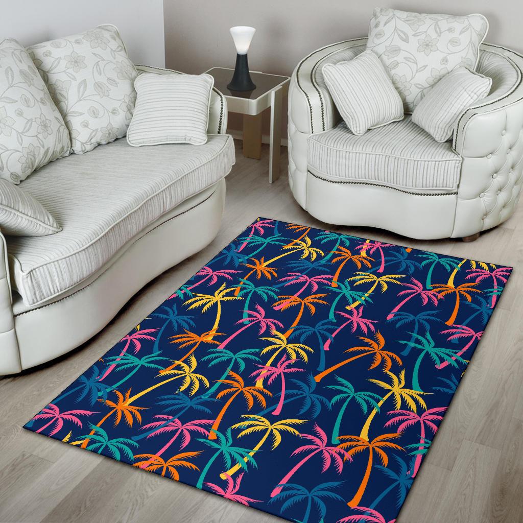 Palm Tree Pattern Print Design PT013 Area Rugs
