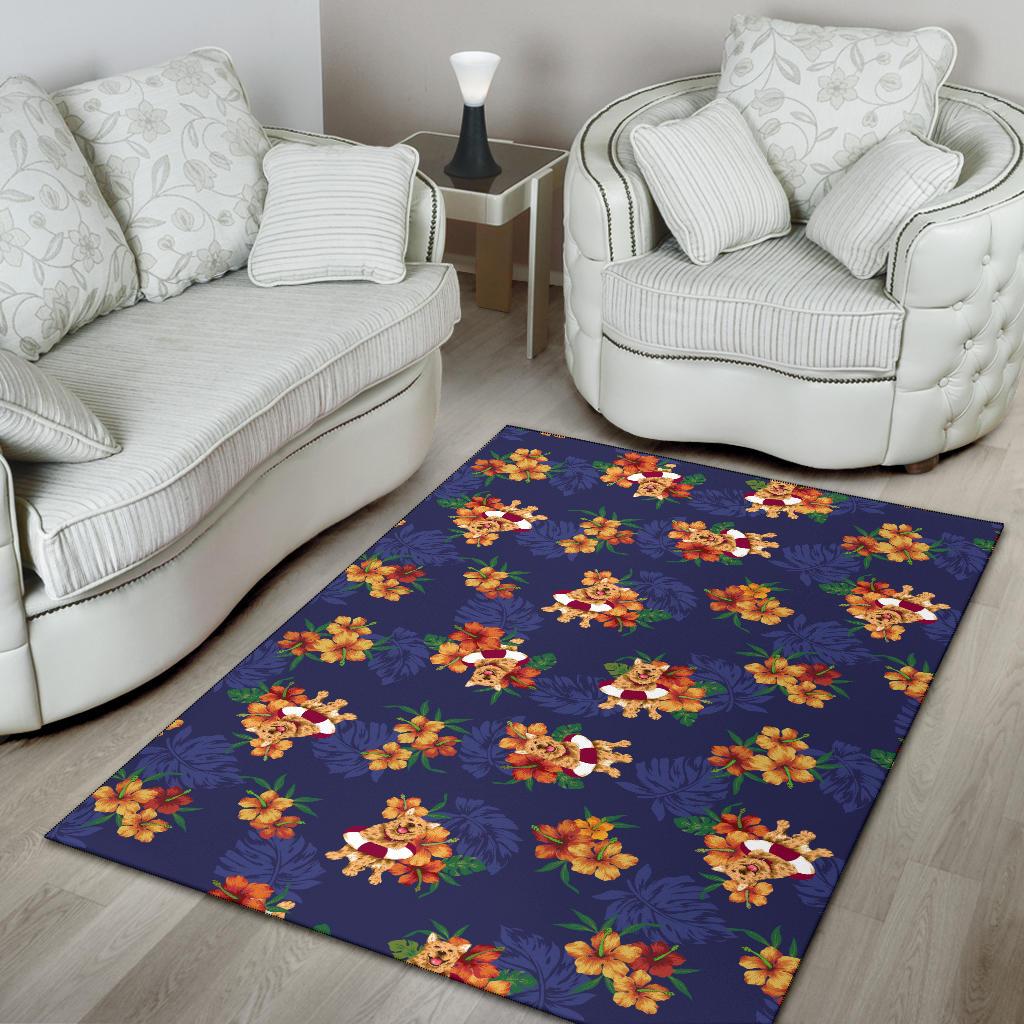 Hawaiian Themed Pattern Print Design H02 Area Rugs