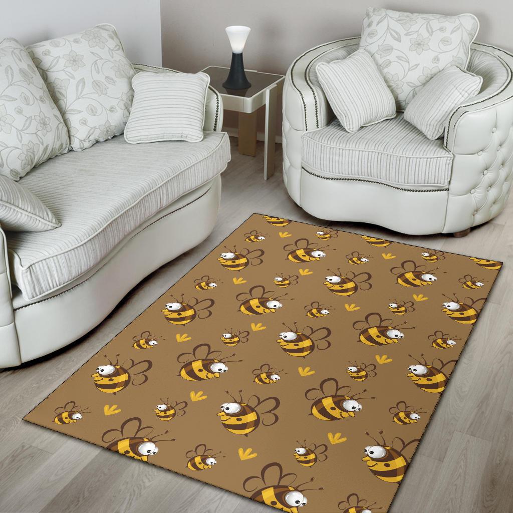 Bee Pattern Print Design BEE09 Area Rugs