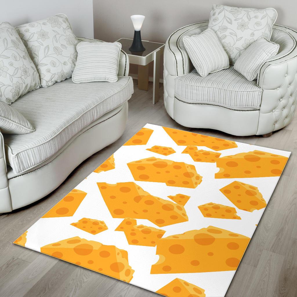 Cheese slice pattern Area Rug
