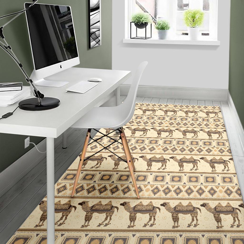 Traditional Camel Pattern Ethnic Motifs Area Rug