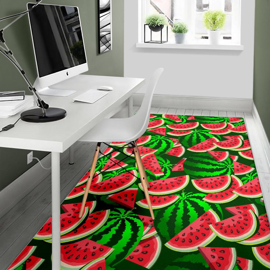 Watermelon Pattern Theme Area Rug