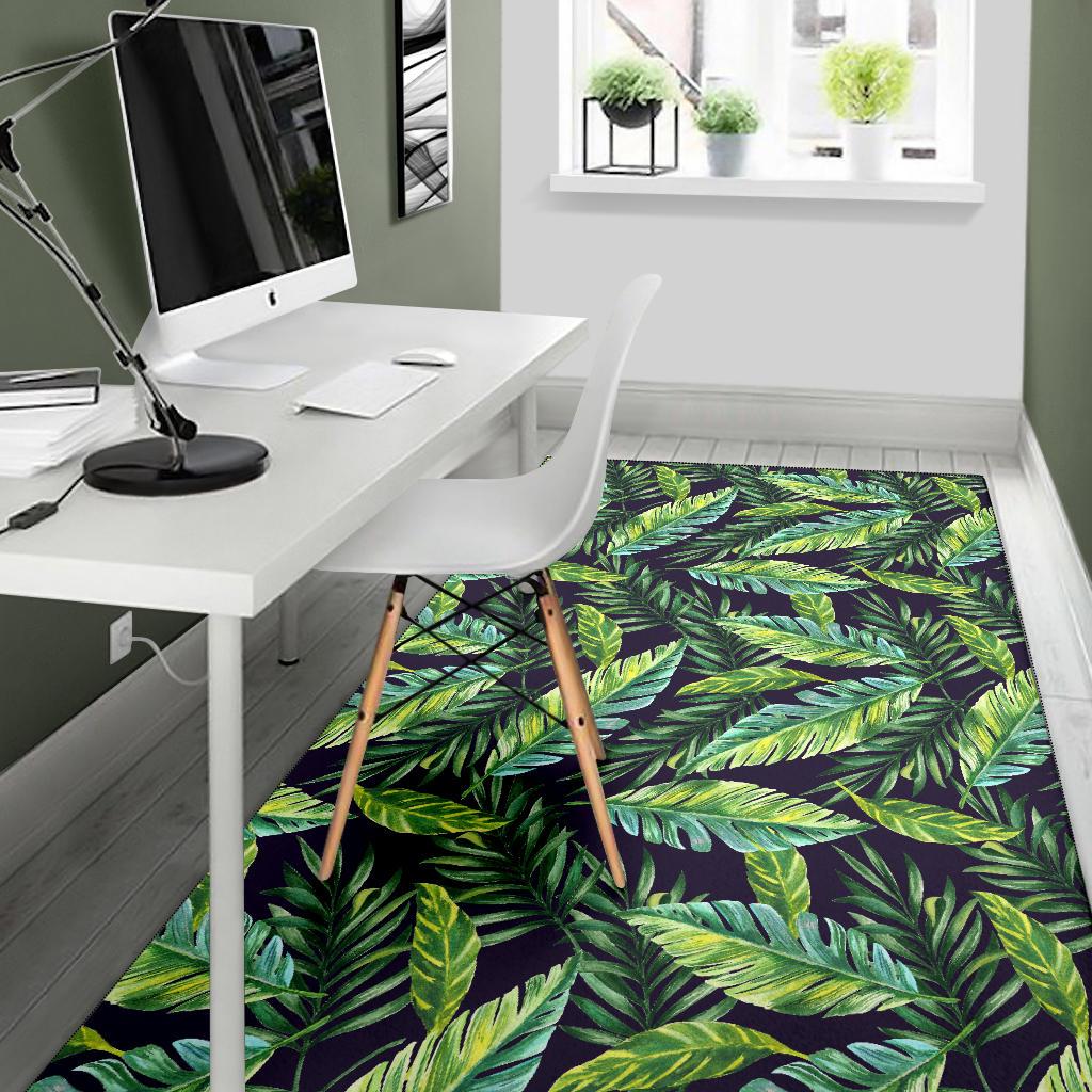 Tropical Flower Pattern Print Design TF06 Area Rugs
