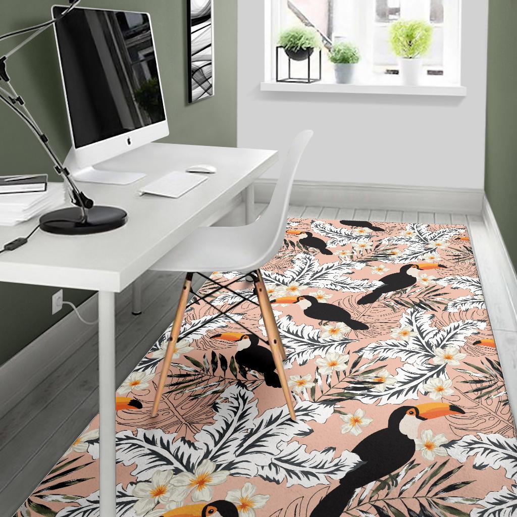 Toucan Theme Pattern Area Rug