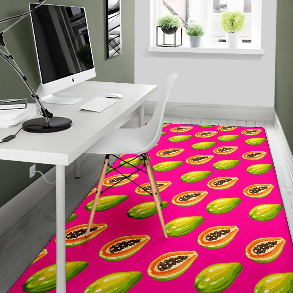 Papaya Pattern Print Design PP02 Area Rugs