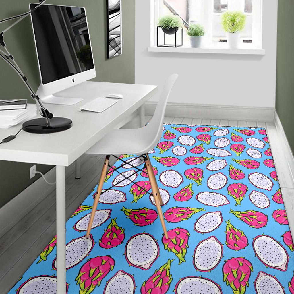 Dragonfruit Pattern Print Design DF04 Area Rugs