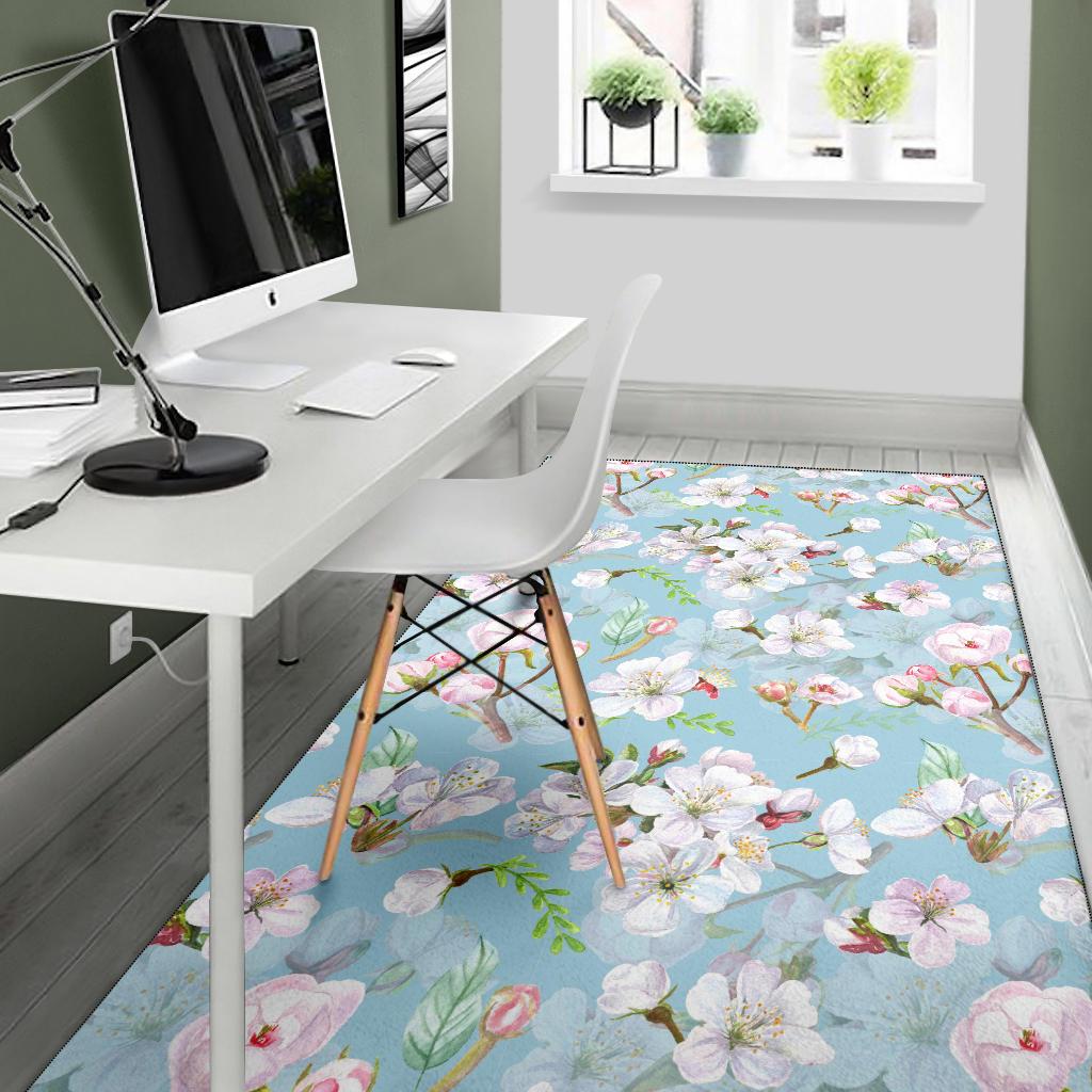 Apple Blossom Pattern Print Design AB06 Area Rugs