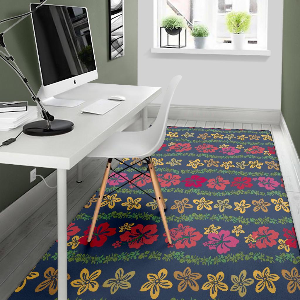 Hawaiian Themed Pattern Print Design H018 Area Rugs