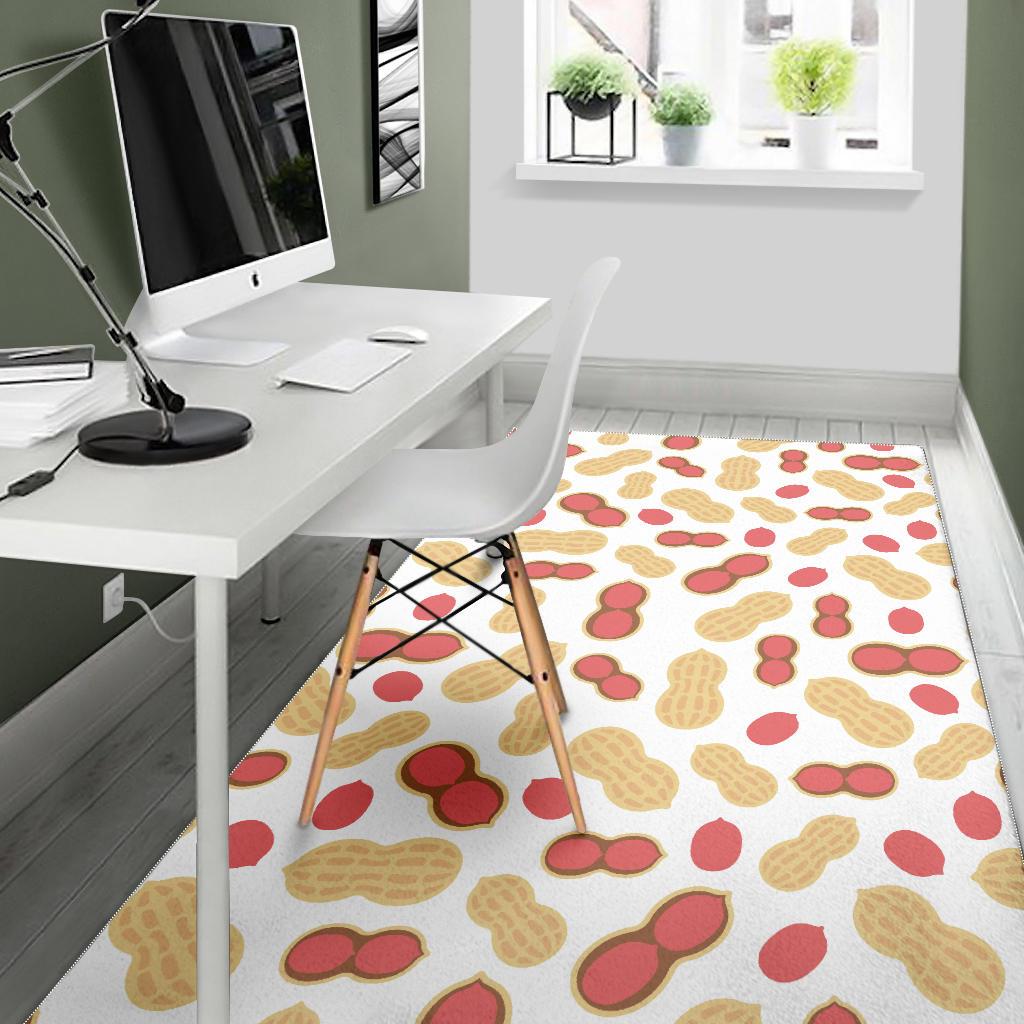 Peanut Theme Pattern Area Rug