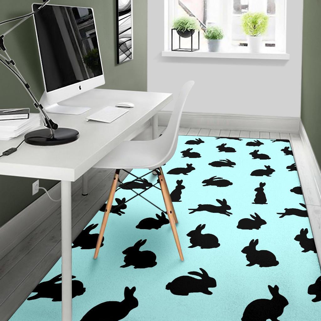 Rabbit Pattern Print Design RB010 Area Rugs