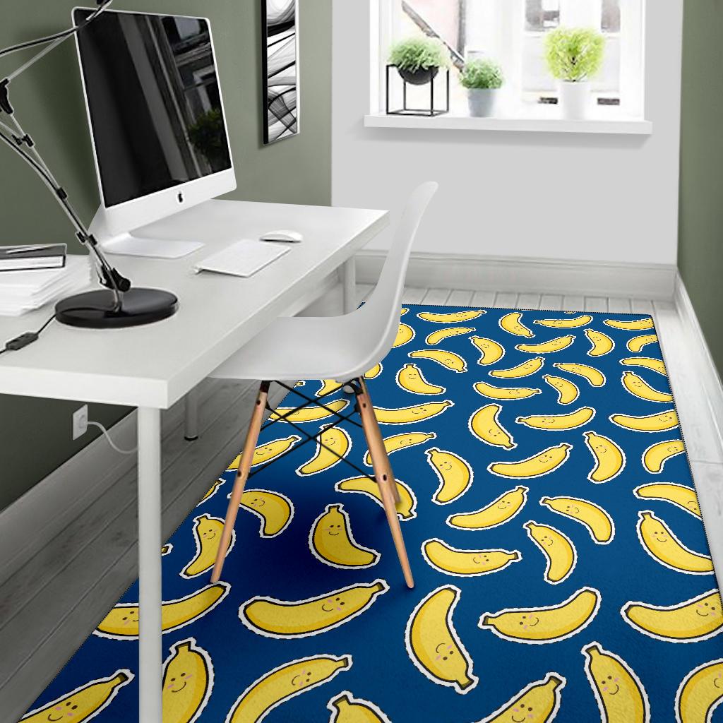 Banana Pattern Print Design BA03 Area Rugs