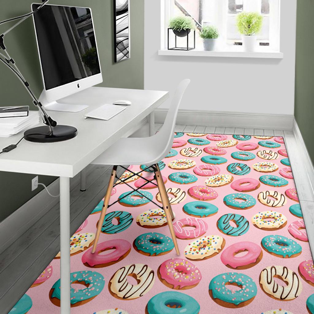 Donut Pattern Print Design DN06 Area Rugs