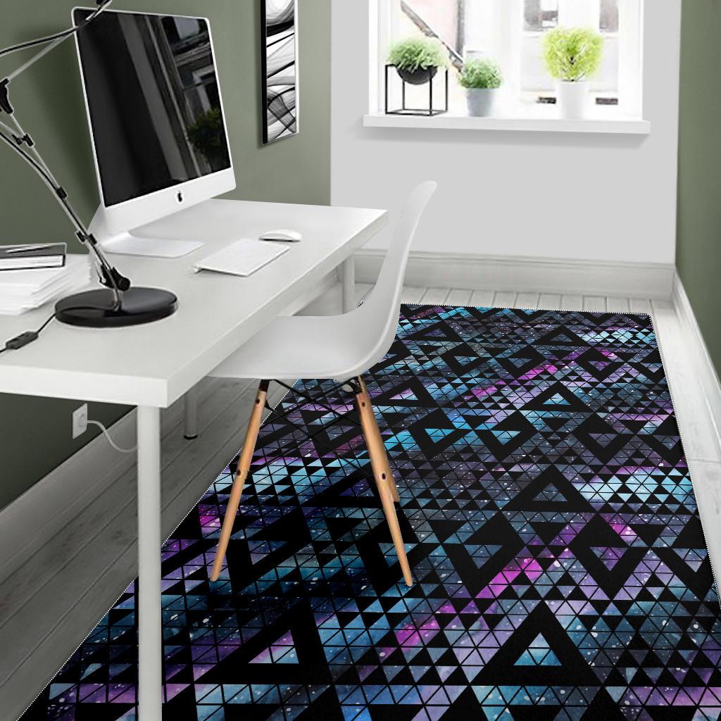 Space Galaxy Tribal Pattern Area Rug