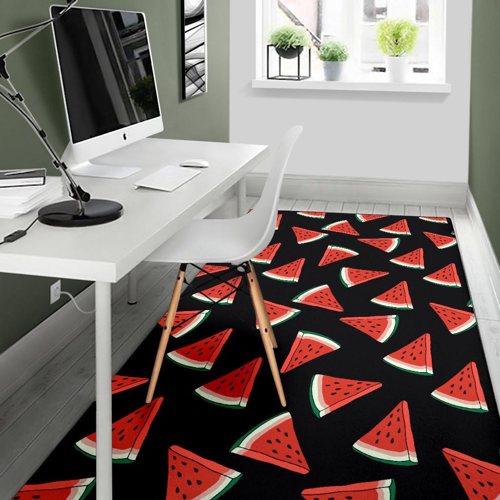 Watermelon Pattern Print Design WM01 Area Rugs