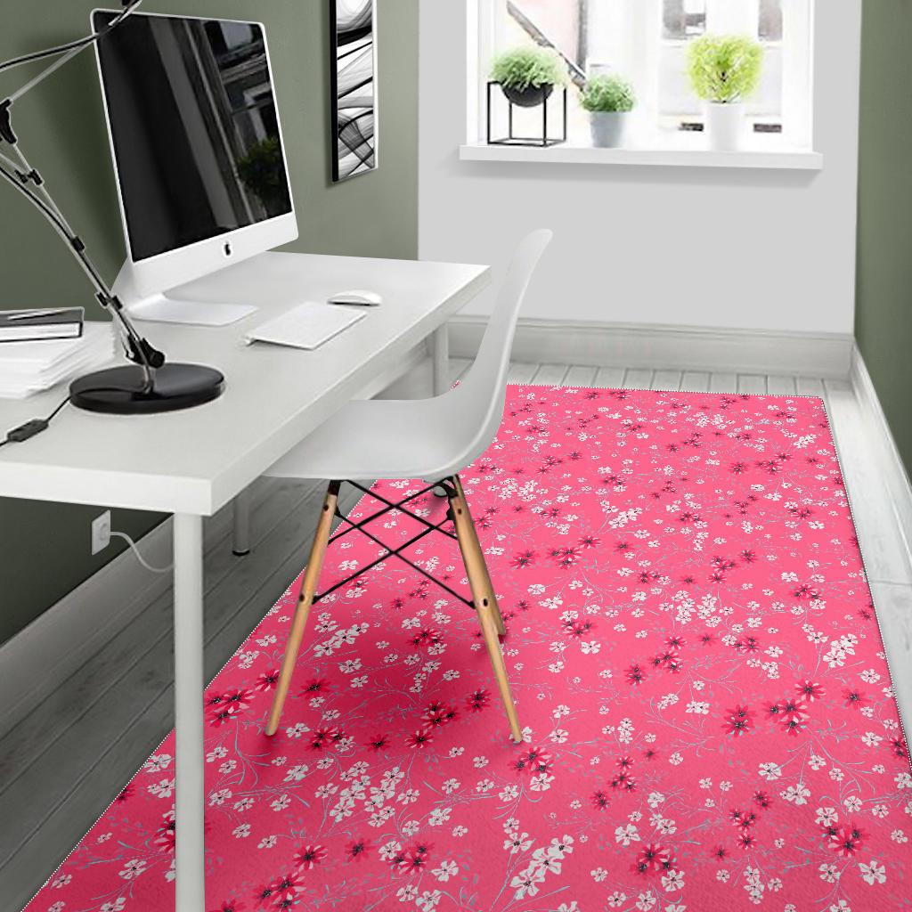 Sakura Pattern Background Area Rug