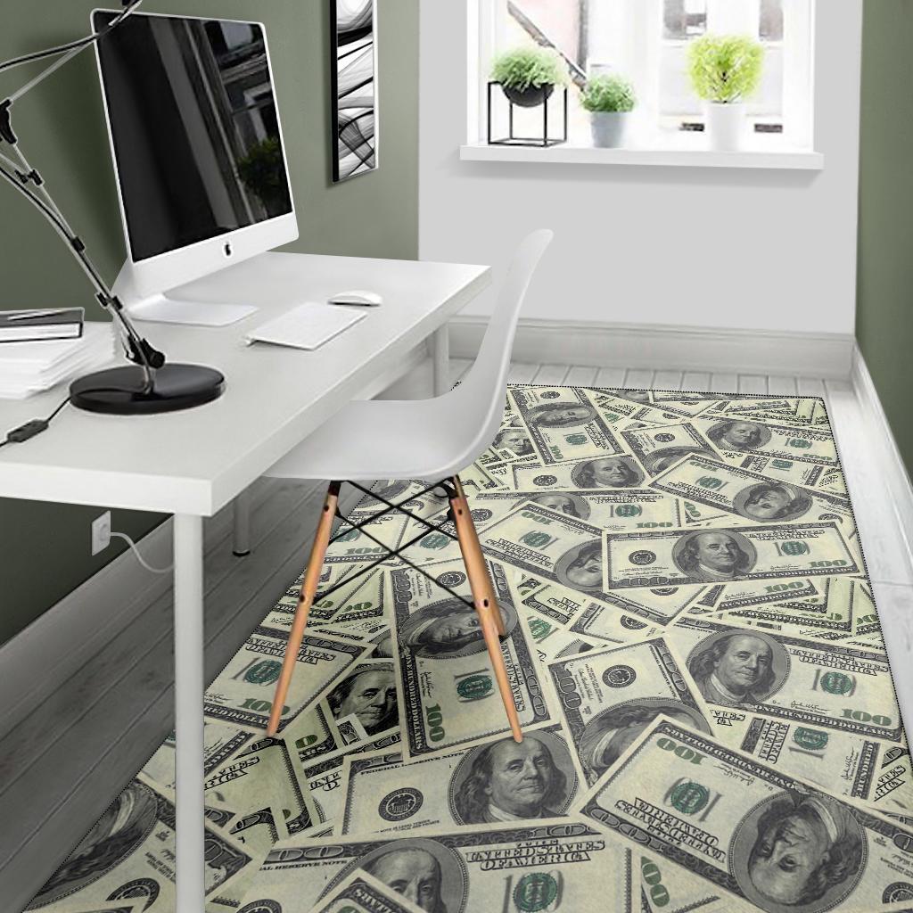 Dollar Pattern Print Design DO02 Area Rugs