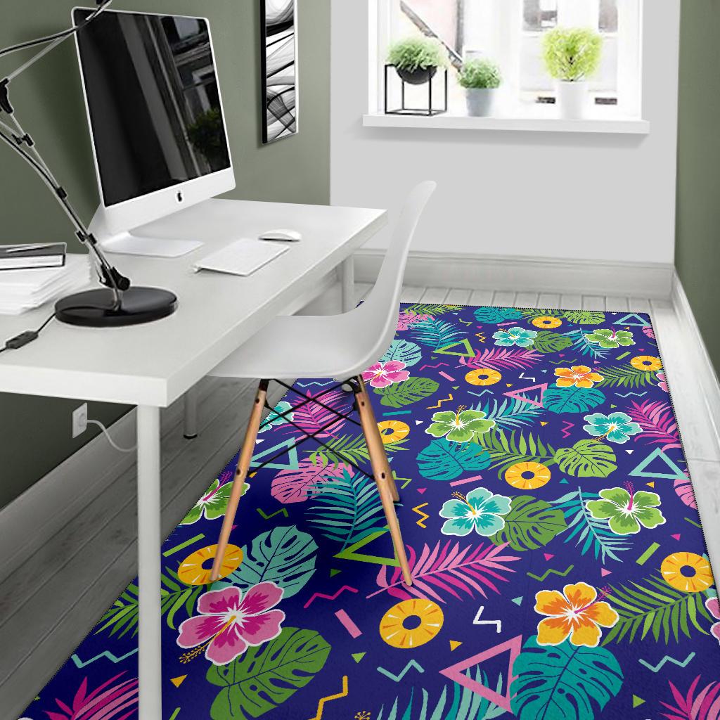 Hawaiian Themed Pattern Print Design H014 Area Rugs