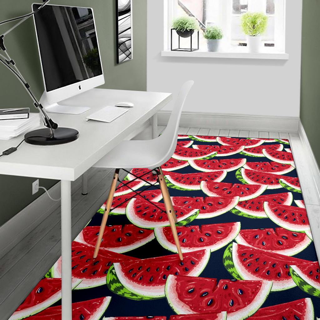 Watermelon Pattern Print Design WM011 Area Rugs