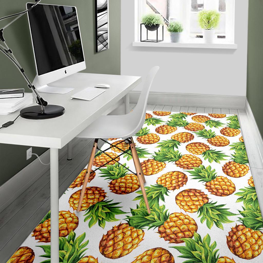 Pineapples design pattern Area Rug