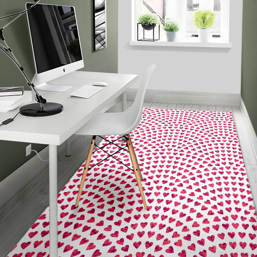 Heart Wave Pattern Area Rug