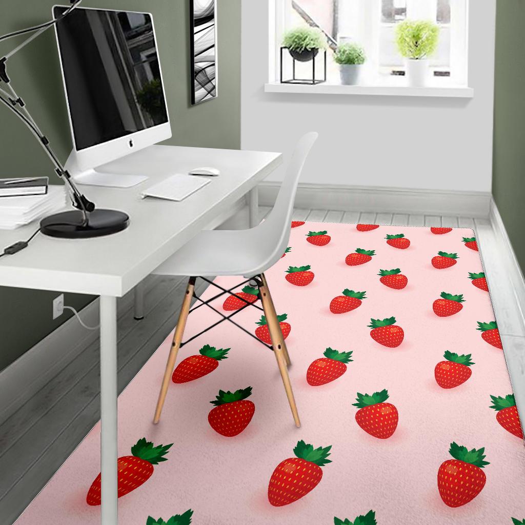 Strawberry beautiful pattern Area Rug