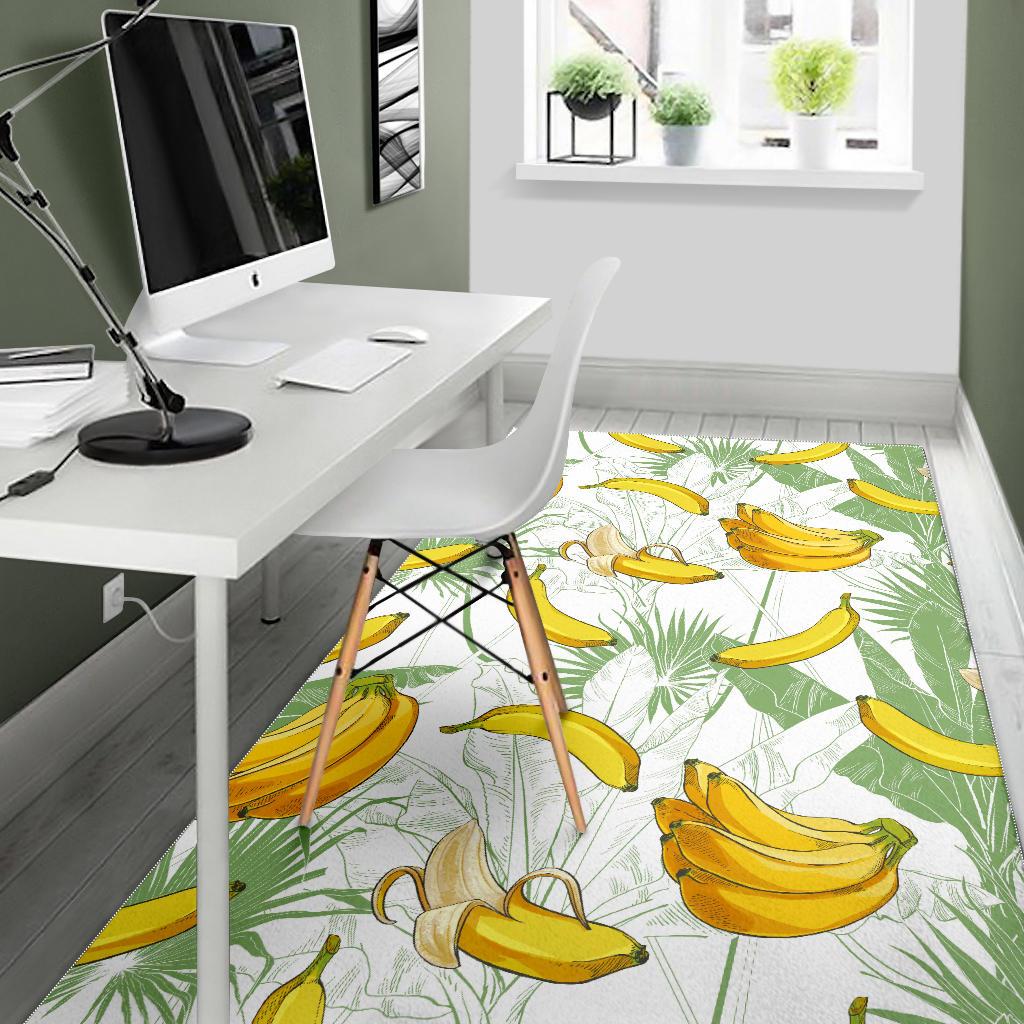 Banana Pattern Background Area Rug