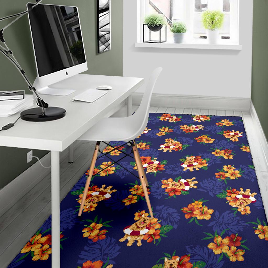 Hawaiian Themed Pattern Print Design H02 Area Rugs
