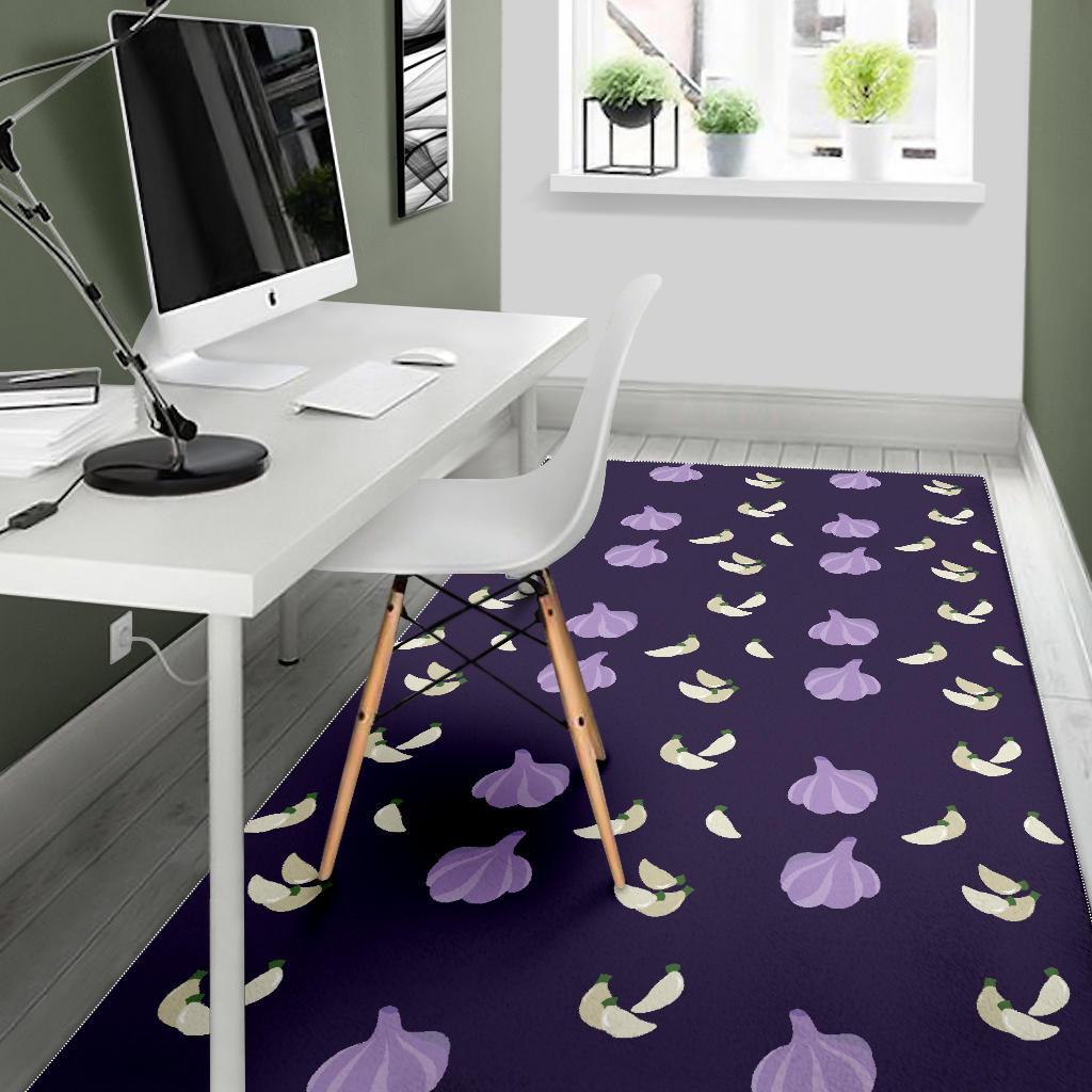 Garlic Pattern Background Theme Area Rug
