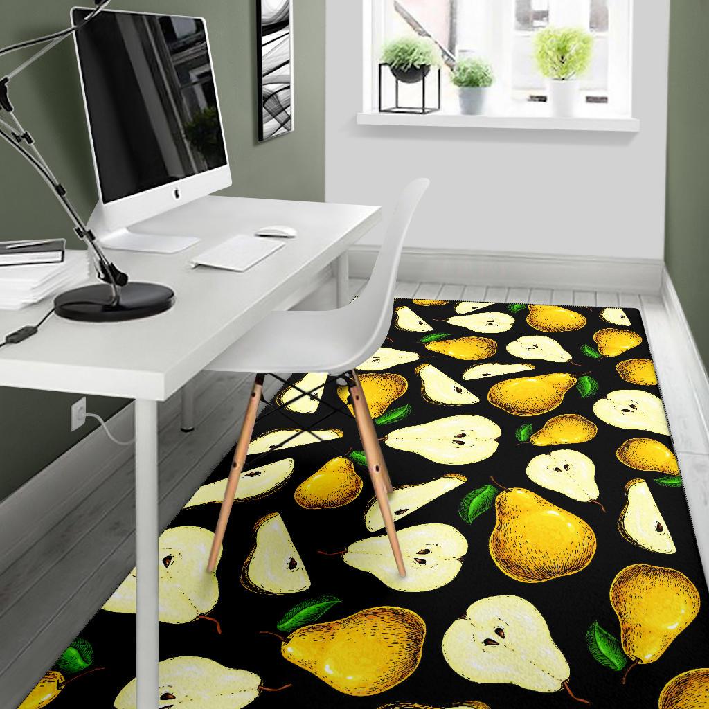 Pear Pattern Print Design PE01 Area Rugs