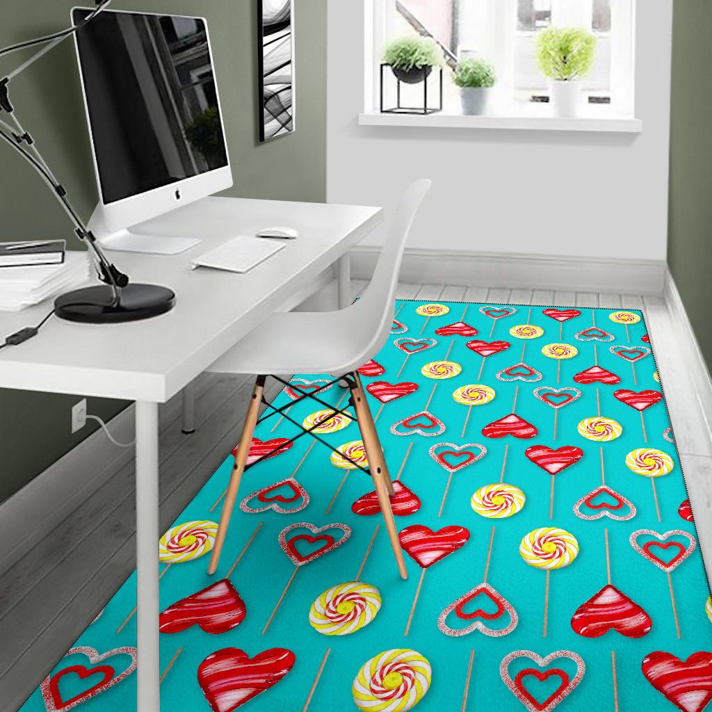 Lollipop Pattern Print Design LL06 Area Rugs
