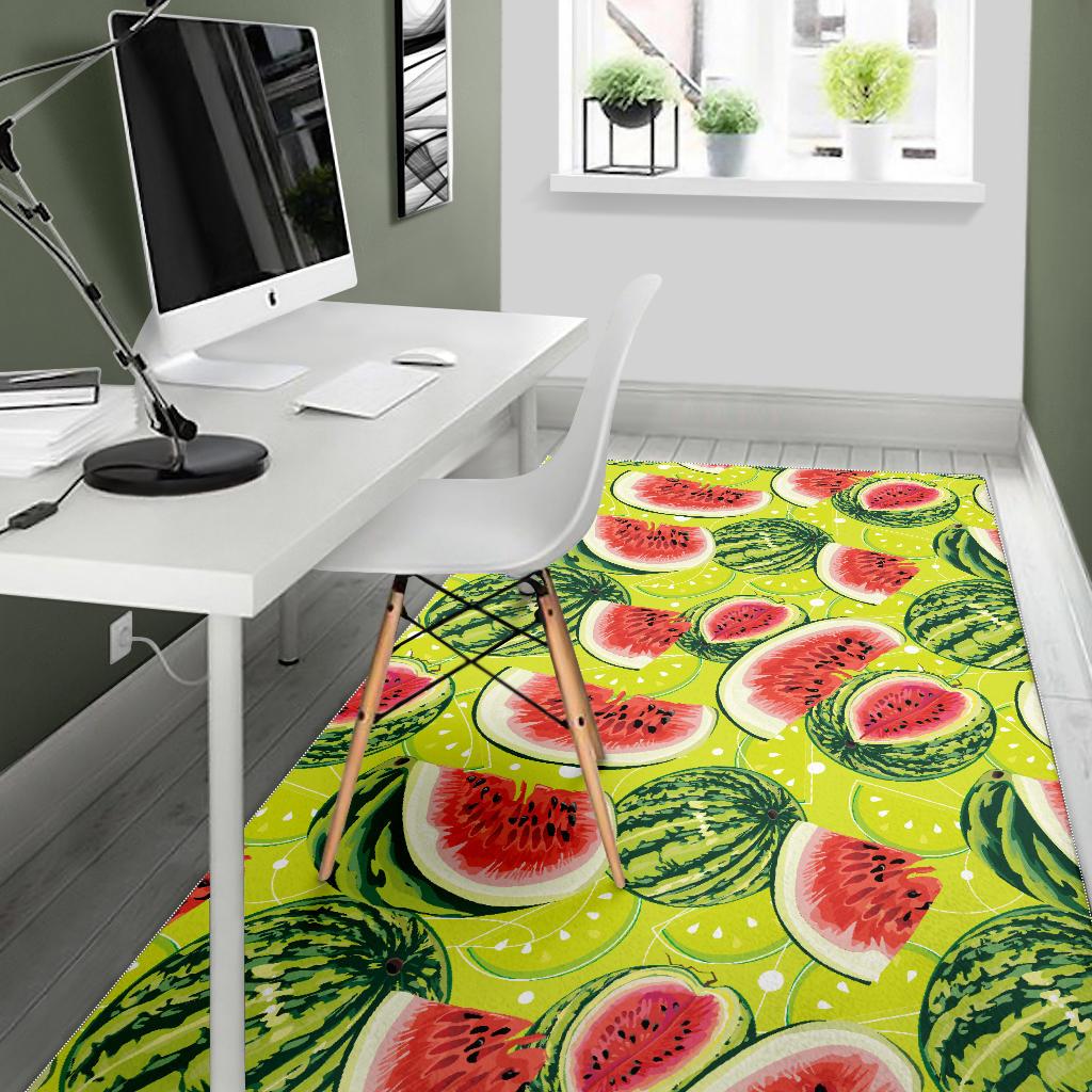 Watermelon Theme Pattern Area Rug