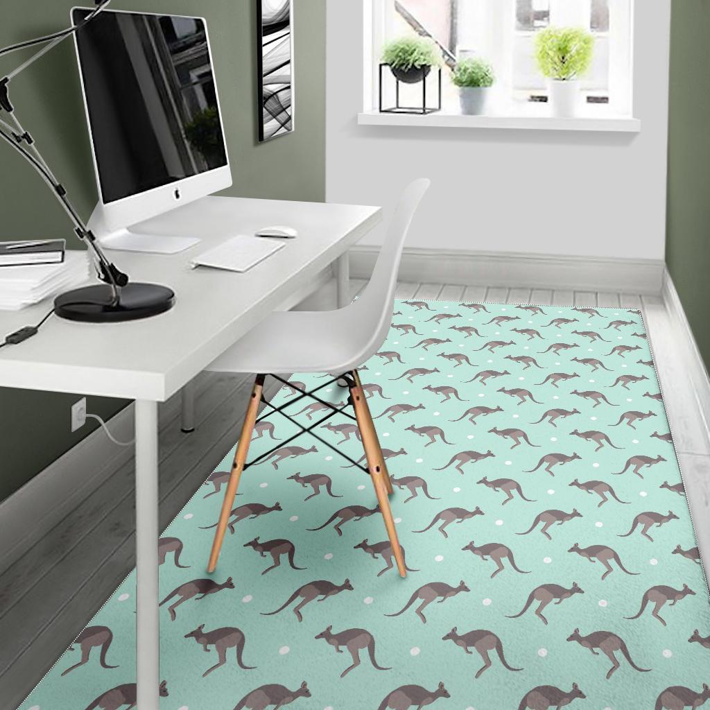 Kangaroo pattern background Area Rug