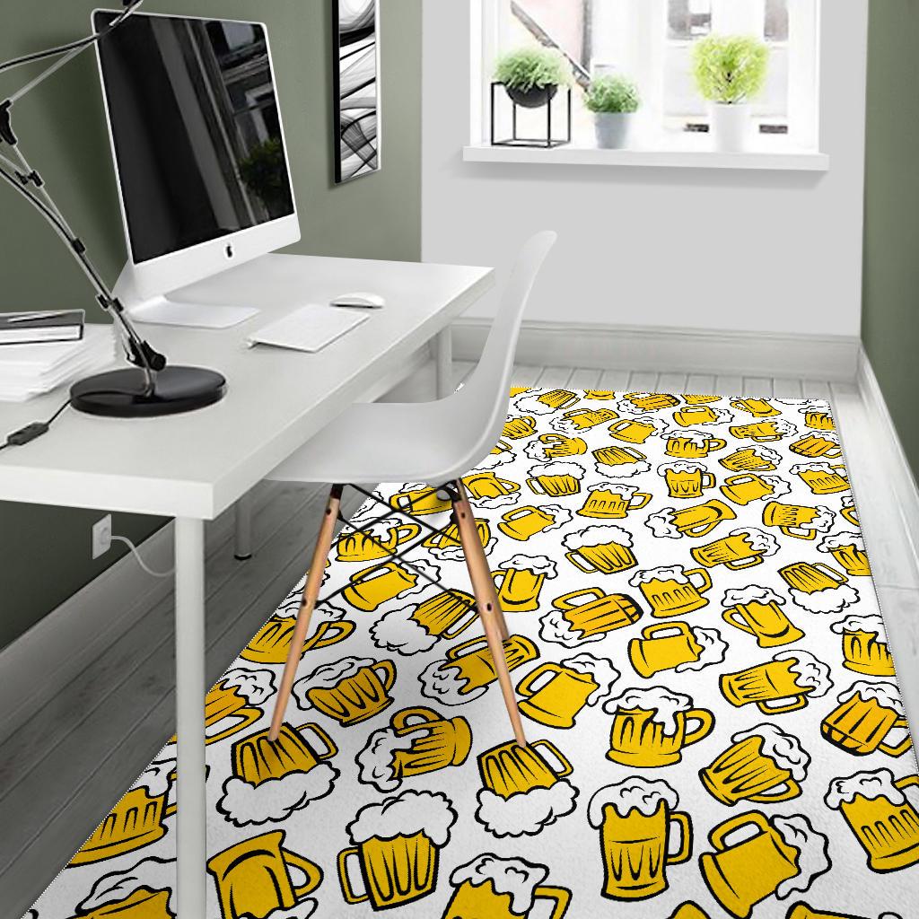 Beer design pattern Area Rug