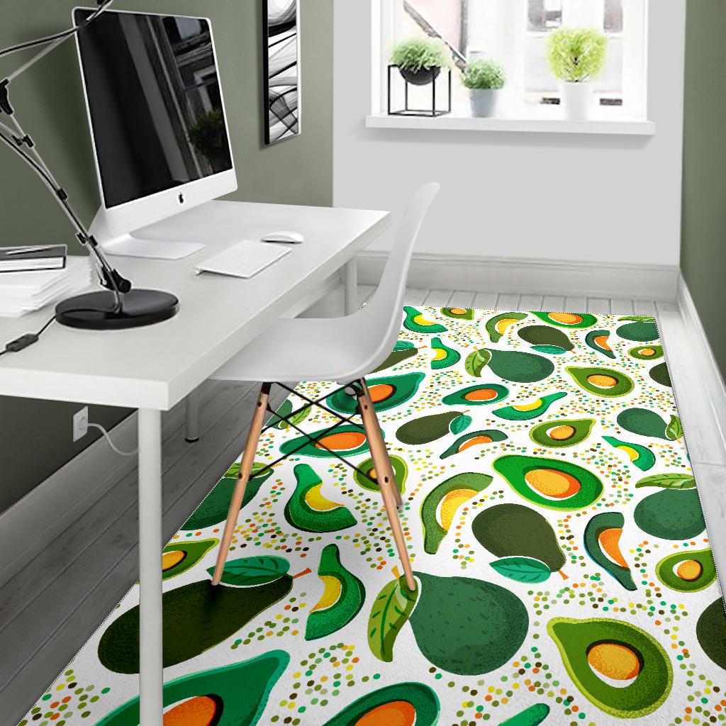 Avocado design pattern Area Rug