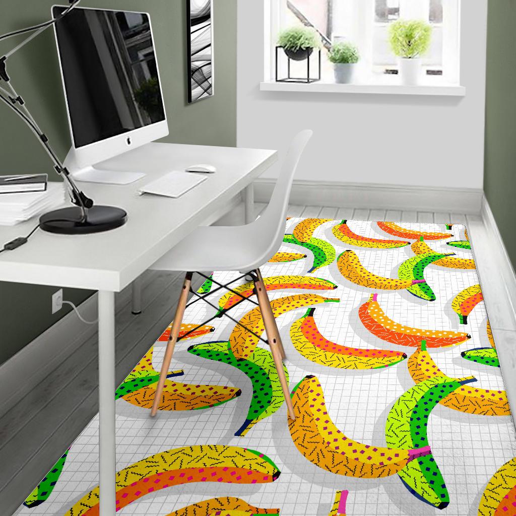 Banana Geometric Pattern Area Rug