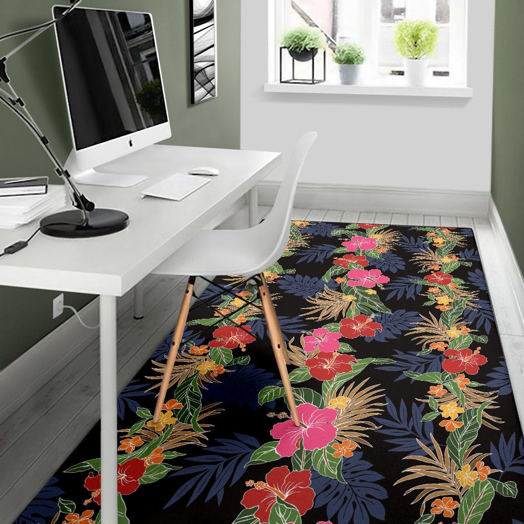 Hawaiian Themed Pattern Print Design H011 Area Rugs