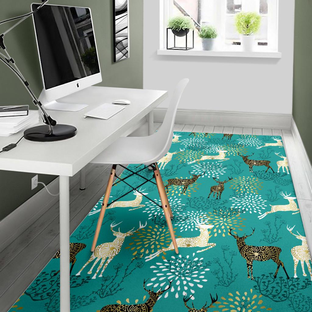 Deer Pattern Area Rug