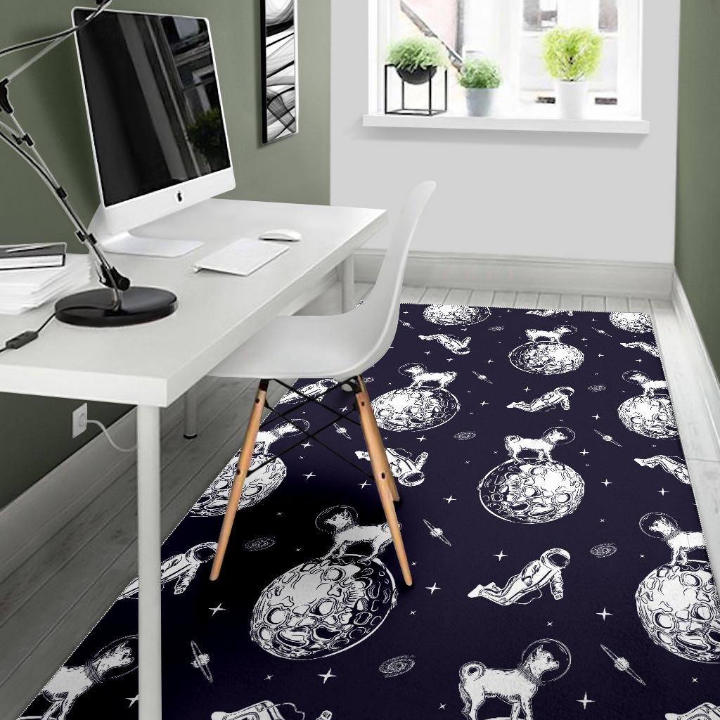 Chihuahua space helmet astronaut pattern Area Rug