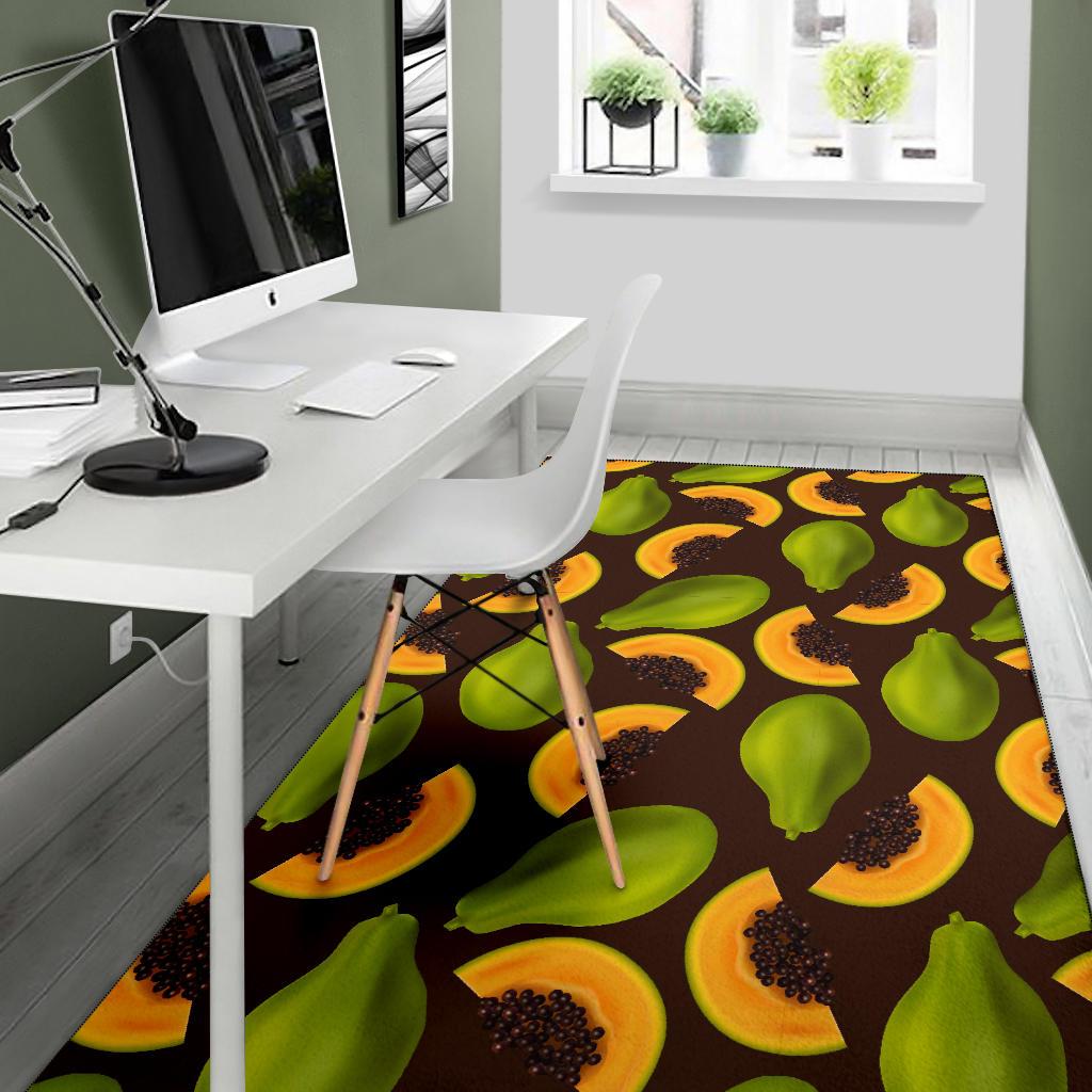 Papaya Pattern Print Design PP04 Area Rugs